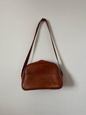 Horizon Brown Leather Crossbody Bag